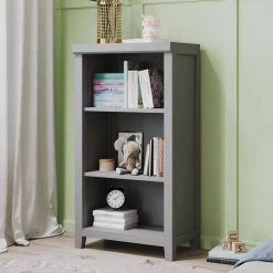 44 in. Wide Gray Wood 3 Shelf Standard Bookcase by ATHMILE -ATHMILE Sales Store gray athmile bookcases bookshelves dswf287163aak 1f 1000