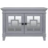 33 in. Gray Standard Rectangle Wood Console Table by ATHMILE