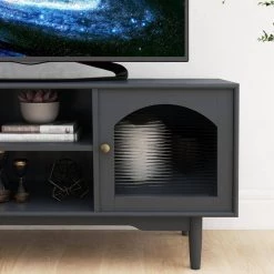 47.24 in. Gray Standard Rectangle Wood Console Table by ATHMILE -ATHMILE Sales Store gray athmile console tables dsw28238029 4f 1000