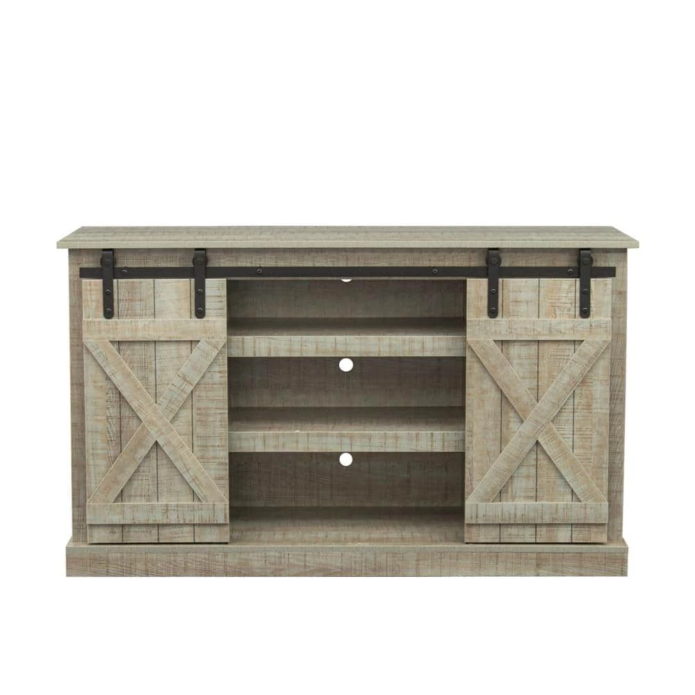 53.9 in. Gray Standard Rectangle MDF Console Table by ATHMILE 1 53.9 in. Gray Standard Rectangle MDF Console Table by ATHMILE