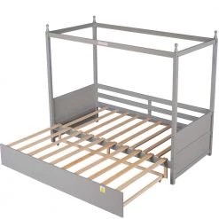 Gray Twin Size Canopy Daybed by ATHMILE