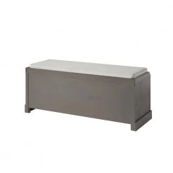 Gray Storage Bench 18.3 in. H x 45.7 in. W x 15.7 in. D by ATHMILE -ATHMILE Sales Store gray athmile dining benches gz b2w20221102 66 1000