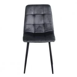 Grey Velvet Dining Chairs (Set of 2) by ATHMILE