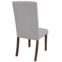 Gray Linen Upholstered Dining Chairs (Set of 2) by ATHMILE 12 Gray Linen Upholstered Dining Chairs (Set of 2) by ATHMILE -ATHMILE Sales Store gray athmile dining chairs gz b2w20221270 1f 1000