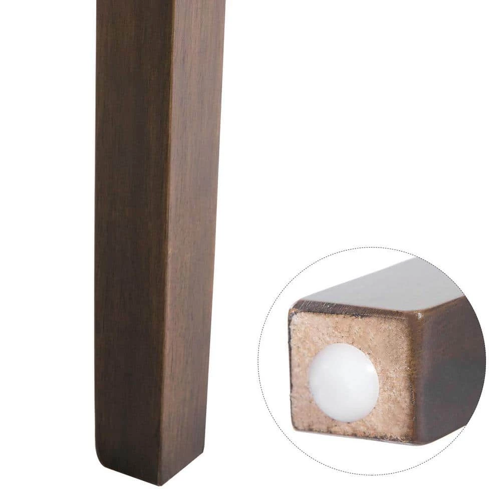 Gray Aristocratic Style Dining Chair Noble and Elegant Solid Wood Tufted Dining Chair Dining Room Set (Set of 2) by ATHMILE 4 Gray Aristocratic Style Dining Chair Noble and Elegant Solid Wood Tufted Dining Chair Dining Room Set (Set of 2) by ATHMILE - Image 4