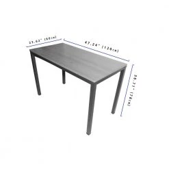 5-Piece Gray wood Top Table Set (Seats-4) by ATHMILE -ATHMILE Sales Store gray athmile dining room sets ddw854s00013 44 1000