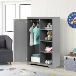 Gray Armoire 31.3 in. x 15.98 in. x 51.02 in. by ATHMILE 11 Gray Armoire 31.3 in. x 15.98 in. x 51.02 in. by ATHMILE -ATHMILE Sales Store gray athmile kids dressers gz b2w20221048 44 1000