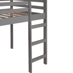 Gray Twin Loft Bed with Slide by ATHMILE 14 Gray Twin Loft Bed with Slide by ATHMILE -ATHMILE Sales Store gray athmile loft beds gz b2w20221310 44 1000