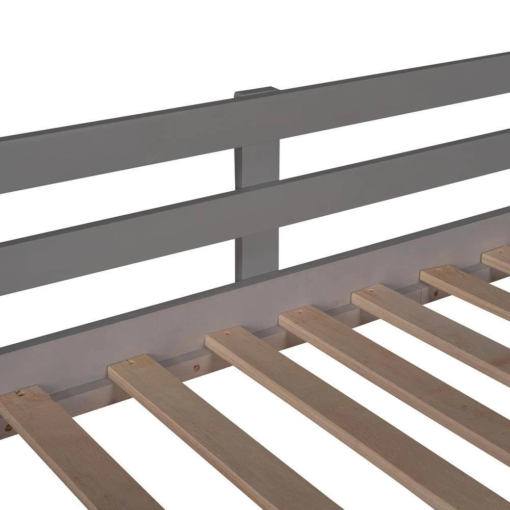 Gray Twin Loft Bed with Slide by ATHMILE 8 Gray Twin Loft Bed with Slide by ATHMILE - Image 8