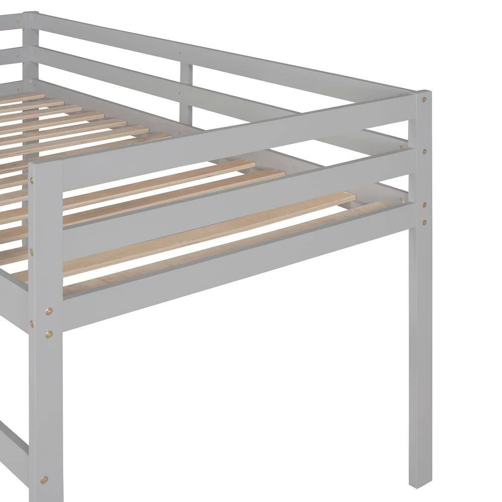 Gray Twin Loft Bed with Slide by ATHMILE 8 Gray Twin Loft Bed with Slide by ATHMILE - Image 8