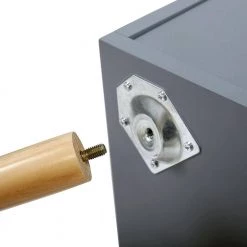 2-Drawer Gray Nightstand (Set of 2) by ATHMILE -ATHMILE Sales Store gray athmile nightstands ddw104106dig c3 1000