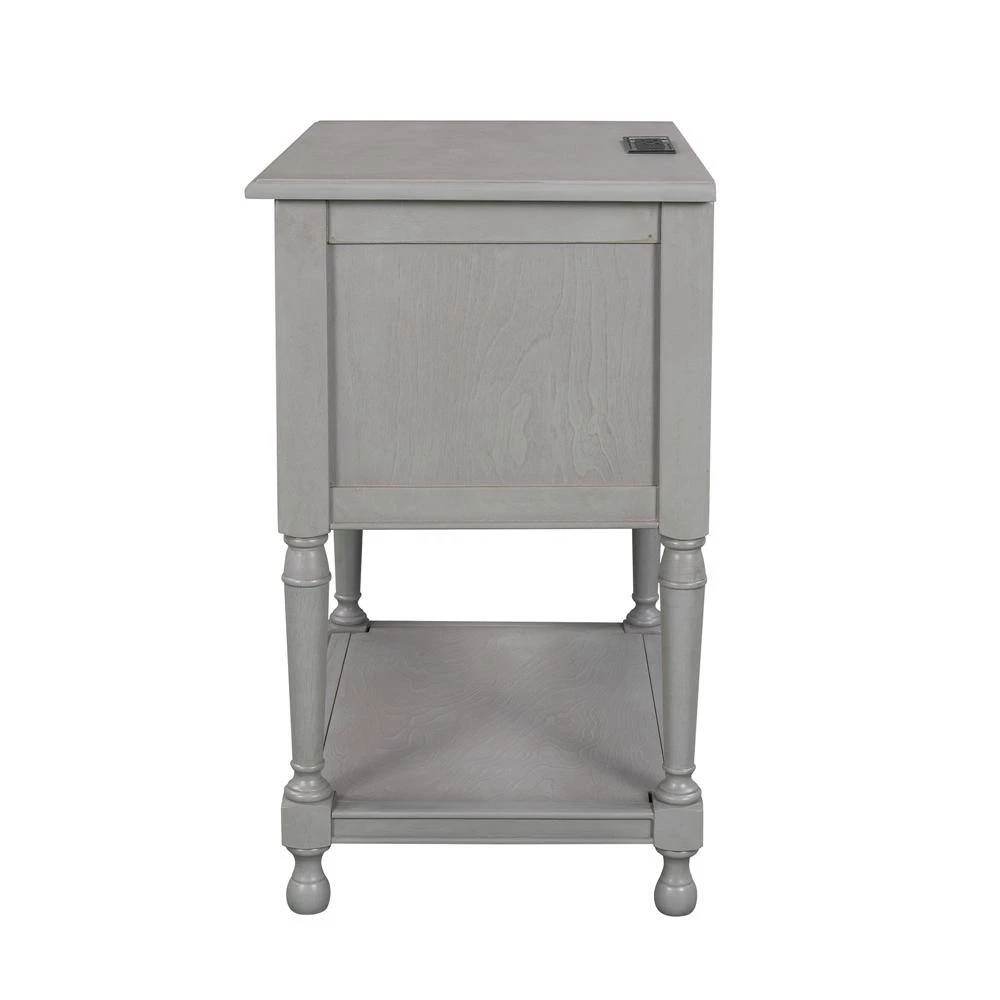 0-Drawer Gray Nightstand(27.5 in. H x 21.2 in. W x 14.8 in. D) by ATHMILE 4 0-Drawer Gray Nightstand(27.5 in. H x 21.2 in. W x 14.8 in. D) by ATHMILE - Image 4