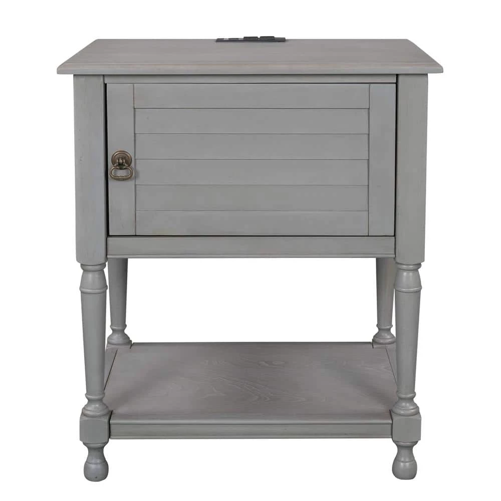 0-Drawer Gray Nightstand(27.5 in. H x 21.2 in. W x 14.8 in. D) by ATHMILE 1 0-Drawer Gray Nightstand(27.5 in. H x 21.2 in. W x 14.8 in. D) by ATHMILE
