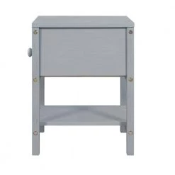 1-Drawer Gray Wooden Nightstand 18.8 in. L x 15.7 in. W x 18.7 in. H by ATHMILE 16 1-Drawer Gray Wooden Nightstand 18.8 in. L x 15.7 in. W x 18.7 in. H by ATHMILE -ATHMILE Sales Store gray athmile nightstands gz b2w20221656 76 1000