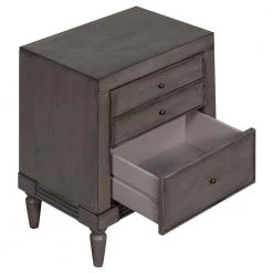 3-Drawers Gray Storage Nightstand (23.6''LX15.7''W X 23.6''H) by ATHMILE 12 3-Drawers Gray Storage Nightstand (23.6''LX15.7''W X 23.6''H) by ATHMILE -ATHMILE Sales Store gray athmile nightstands gz b2w20222160 44 1000