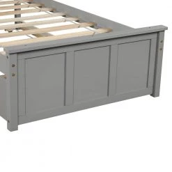 Gray Twin Platform Bed by ATHMILE -ATHMILE Sales Store gray athmile panel beds ddwf194473aae 1f 1000