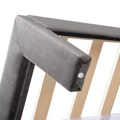 Gray Queen Size Velvet Upholstered Platform Bed with a Big Drawer by ATHMILE -ATHMILE Sales Store gray athmile panel beds gz b2w20221490 44 1000