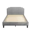 64 in. W Gray Wood Frame Queen Platform Bed by ATHMILE