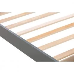 Gray Twin Platform Bed Wood Frame with Storage Drawer and Wood Slat Support by ATHMILE -ATHMILE Sales Store gray athmile platform beds gz wf191655aae 1f 1000