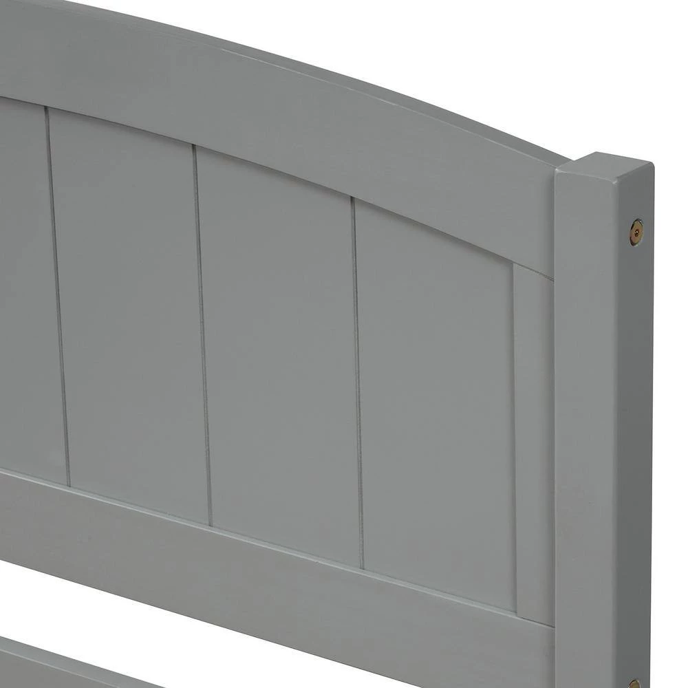 Gray Twin size Platform Bed with Trundle by ATHMILE 5 Gray Twin size Platform Bed with Trundle by ATHMILE - Image 5