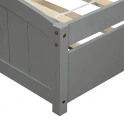 Gray Twin size Platform Bed with Trundle by ATHMILE 15 Gray Twin size Platform Bed with Trundle by ATHMILE -ATHMILE Sales Store gray athmile platform beds gz wf194304aae fa 1000