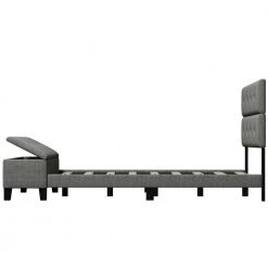 Upholstered Queen Size Platform Bed with Storage Case Gray by ATHMILE 13 Upholstered Queen Size Platform Bed with Storage Case Gray by ATHMILE -ATHMILE Sales Store gray athmile platform beds gz wf199338aae 44 1000