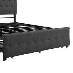 Gray Full Size Storage Bed Metal Platform Bed with a Big Drawer by ATHMILE 16 Gray Full Size Storage Bed Metal Platform Bed with a Big Drawer by ATHMILE -ATHMILE Sales Store gray athmile platform beds gz wf212444aae 44 1000