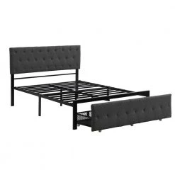 Gray Full Size Storage Bed Metal Platform Bed with a Big Drawer by ATHMILE 12 Gray Full Size Storage Bed Metal Platform Bed with a Big Drawer by ATHMILE -ATHMILE Sales Store gray athmile platform beds gz wf212444aae 66 1000