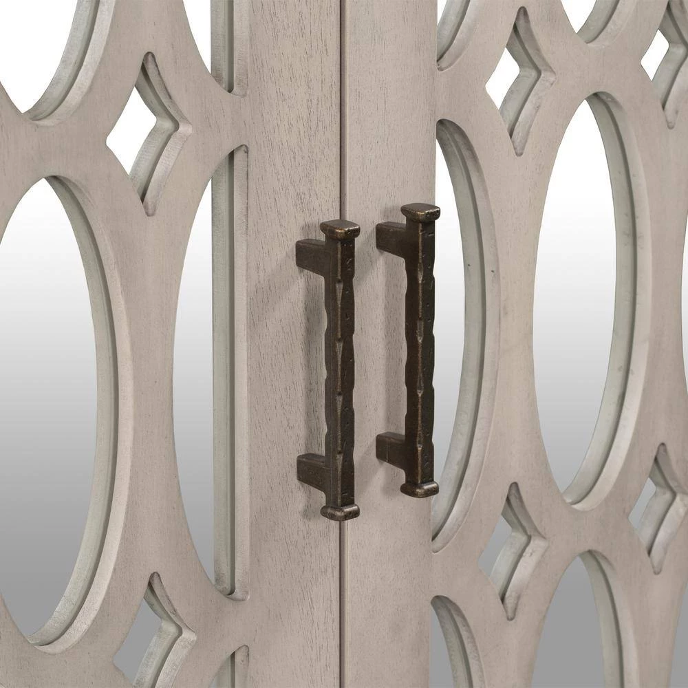 Gray Sideboard with Mirror Door by ATHMILE 5 Gray Sideboard with Mirror Door by ATHMILE - Image 5