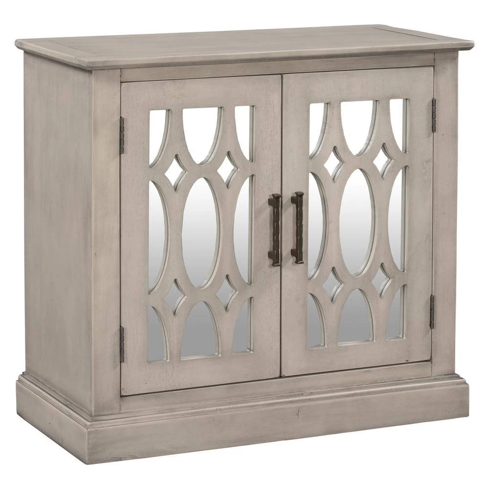 Gray Sideboard with Mirror Door by ATHMILE 2 Gray Sideboard with Mirror Door by ATHMILE - Image 2