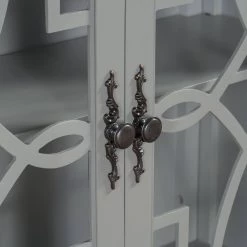 Gray Sideboard with Doors and Adjustable Shelf by ATHMILE 15 Gray Sideboard with Doors and Adjustable Shelf by ATHMILE -ATHMILE Sales Store gray athmile sideboards buffet tables gz b2w20221473 1f 1000