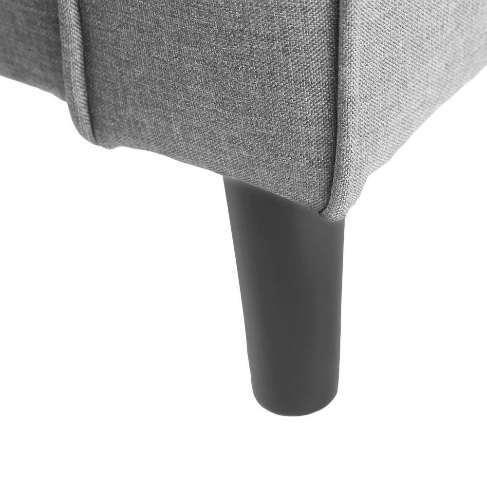 55.5 in. W Square Arm Polyester Straight Sofa in Gray by ATHMILE 5 55.5 in. W Square Arm Polyester Straight Sofa in Gray by ATHMILE - Image 5