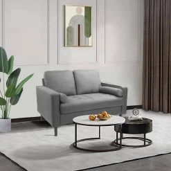 55.5 in. W Square Arm Polyester Straight Sofa in Gray by ATHMILE 13 55.5 in. W Square Arm Polyester Straight Sofa in Gray by ATHMILE -ATHMILE Sales Store gray athmile sofas couches ddw223s01506 31 1000