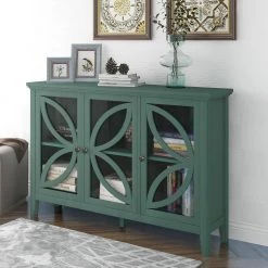 Green Accent Storage Cabinet Wooden Cabinet with Adjustable Shelf by ATHMILE 20 Green Accent Storage Cabinet Wooden Cabinet with Adjustable Shelf by ATHMILE -ATHMILE Sales Store green athmile accent cabinets gz wf283713aac 76 1000