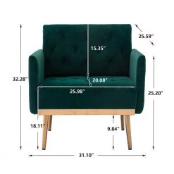 Green Velvet Accent Chair by ATHMILE 12 Green Velvet Accent Chair by ATHMILE -ATHMILE Sales Store green athmile accent chairs ccw39531521 1f 1000