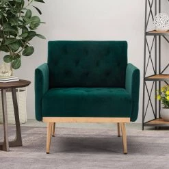 Green Velvet Accent Chair by ATHMILE 13 Green Velvet Accent Chair by ATHMILE -ATHMILE Sales Store green athmile accent chairs ccw39531521 31 1000