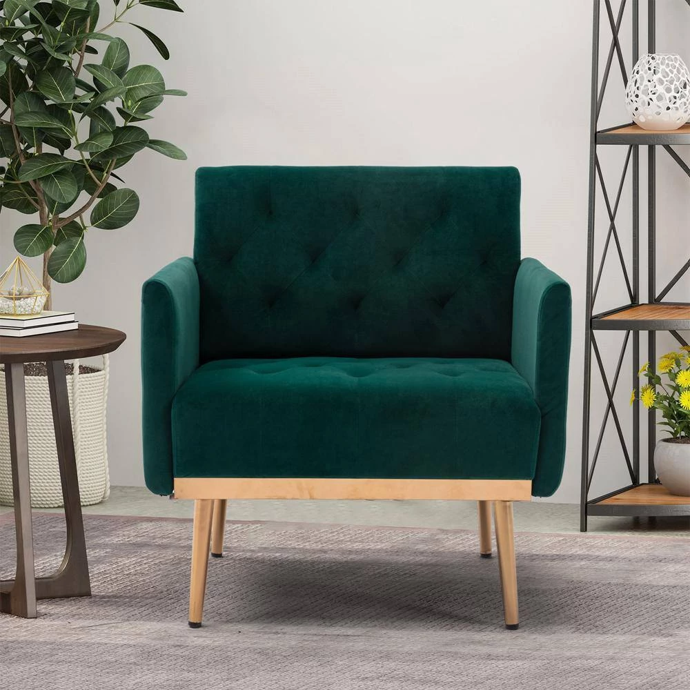 Green Velvet Accent Chair by ATHMILE 7 Green Velvet Accent Chair by ATHMILE - Image 7