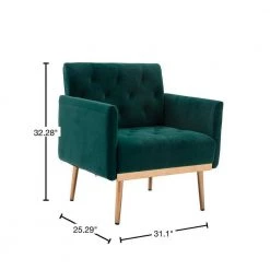 Green Velvet Accent Chair by ATHMILE 9 Green Velvet Accent Chair by ATHMILE -ATHMILE Sales Store green athmile accent chairs ccw39531521 40 1000