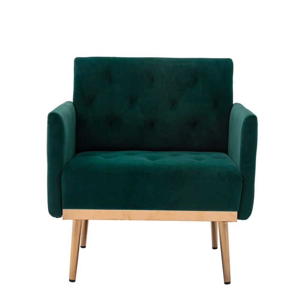 Green Velvet Accent Chair by ATHMILE 1 Green Velvet Accent Chair by ATHMILE