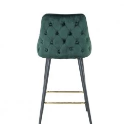 37.99 in. H Green Velvet Bar Stool (Set of 2) by ATHMILE -ATHMILE Sales Store green athmile bar stools ddw21037593 c3 1000