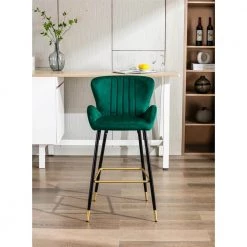 40.94 in. Emerald Low Back Metal Frame Bar Stools with Footrest (Set of 2) by ATHMILE 11 40.94 in. Emerald Low Back Metal Frame Bar Stools with Footrest (Set of 2) by ATHMILE -ATHMILE Sales Store green athmile bar stools gz b2w20221706 c3 1000