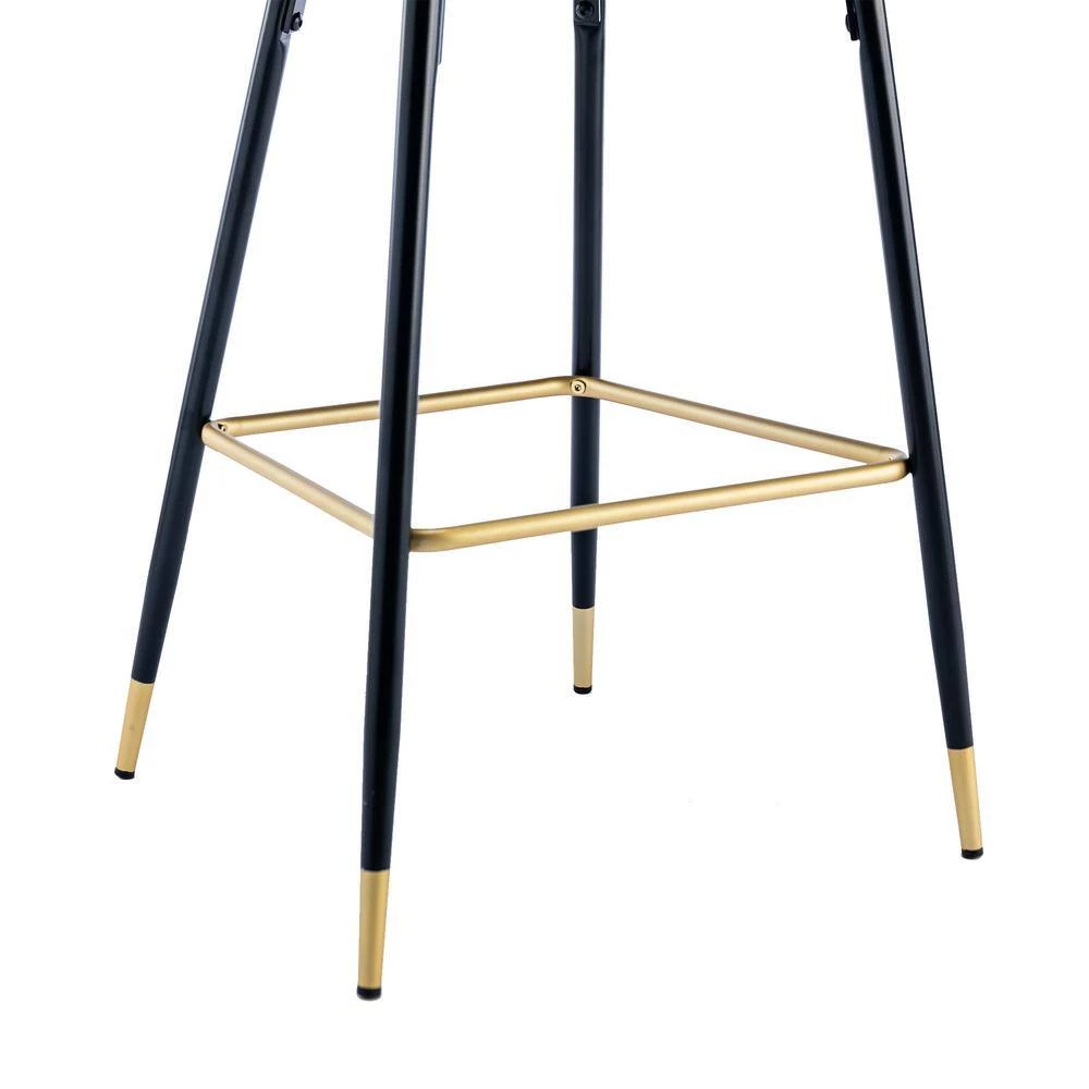 40.94 in. Emerald Low Back Metal Frame Bar Stools with Footrest (Set of 2) by ATHMILE 7 40.94 in. Emerald Low Back Metal Frame Bar Stools with Footrest (Set of 2) by ATHMILE - Image 7