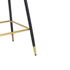 26.34 in. Green Backless Metal Frame Bar Stool with Velvet Seat (Set of 1) by ATHMILE -ATHMILE Sales Store green athmile bar stools gz b2w20221736 fa 1000