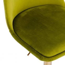 40.94 in. Low Back Green Metal Frame Adjustable Cushioned Bar Stool with Toweling fabric Seat (Set of 1) by ATHMILE -ATHMILE Sales Store green athmile bar stools gz w39538761 1f 1000