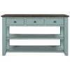 48 in. Standard Rectangle Wood Console Table with 3 Drawers and 2 Shelves by ATHMILE