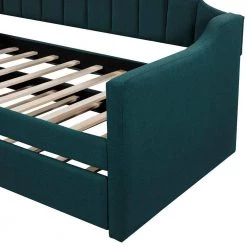 Green Upholstered Twin Daybed with Trundle by ATHMILE 12 Green Upholstered Twin Daybed with Trundle by ATHMILE -ATHMILE Sales Store green athmile daybeds gz b2w20220986 4f 1000