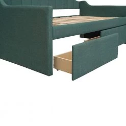 Green Twin Size Daybed with Two Drawers by ATHMILE 12 Green Twin Size Daybed with Two Drawers by ATHMILE -ATHMILE Sales Store green athmile daybeds gz b2w20222165 1f 1000