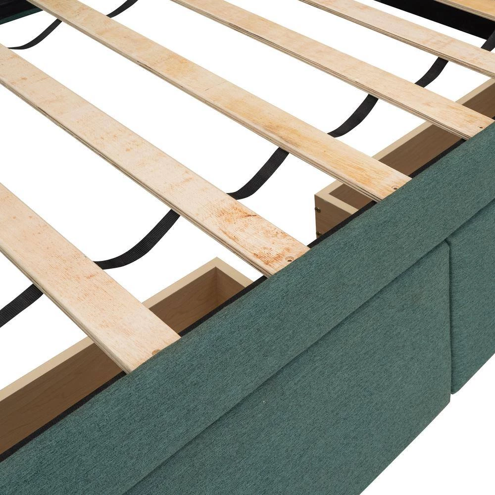 Green Twin Size Daybed with Two Drawers by ATHMILE 6 Green Twin Size Daybed with Two Drawers by ATHMILE - Image 6