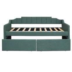 Green Twin Size Daybed with Two Drawers by ATHMILE