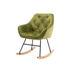 Green Toweling Tufted Fabric Rocking Chair (Set of 1) by ATHMILE 16 Green Toweling Tufted Fabric Rocking Chair (Set of 1) by ATHMILE -ATHMILE Sales Store green athmile rockers gliders ottomans gz b2w20220889 44 1000